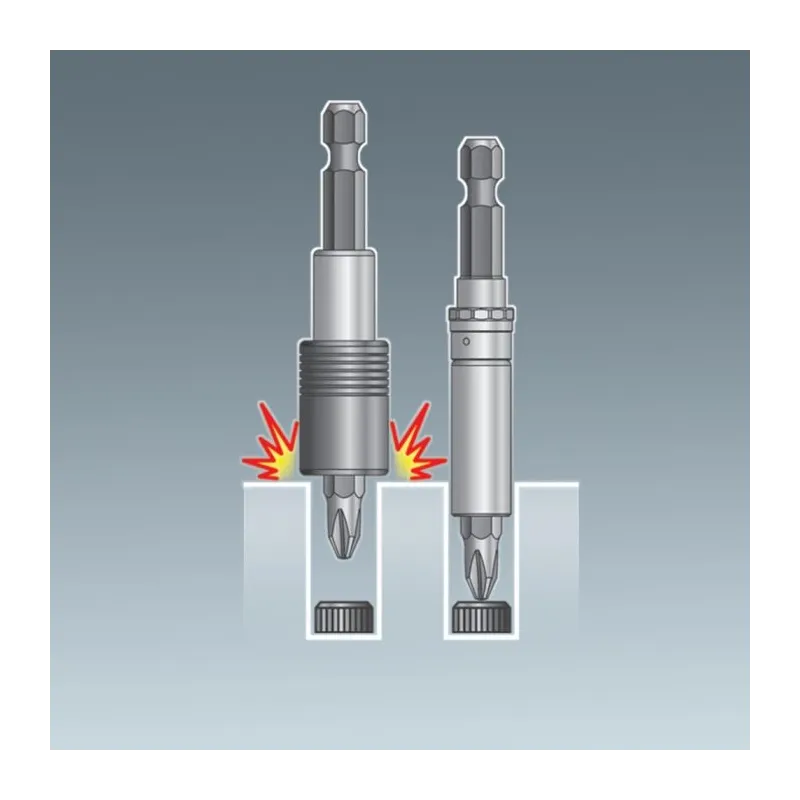 Porte-embout magnétique fin 1/4" à verrouillage automatique KSTOOLS 514.1113 | 514.1113 Porte-embout magnétique fin 1/4" à verrouillage automatique KSTOOLS 514.1113 | 514.1113
