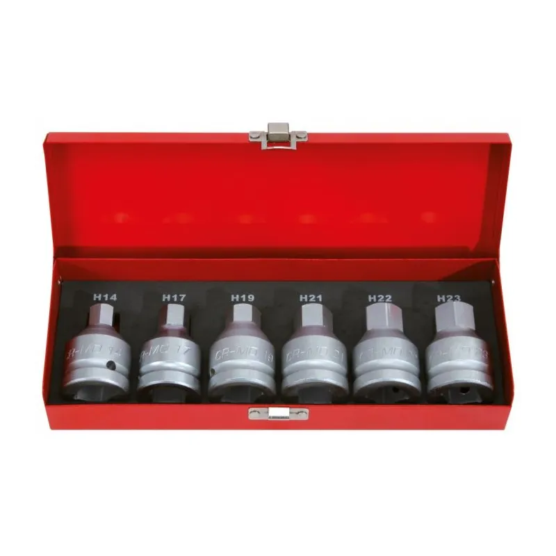 Jeu de douilles à chocs 6 pans 3/4" . 14 à 24 mm KSTOOLS 515.0000 | 515.0000 Jeu de douilles à chocs 6 pans 3/4" . 14 à 24 mm KSTOOLS 515.0000 | 515.0000