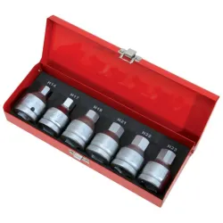 Jeu de douilles à chocs 6 pans 3/4" . 14 à 24 mm KSTOOLS 515.0000 | 515.0000
