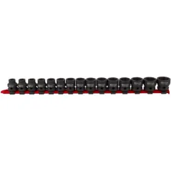 Jeu de douilles à choc extra courtes 1/2" - 6 pans -10 à 24 mm KSTOOLS 515.0055 | 515.0055