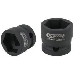 Douille à chocs 6 pans 1/2" . L. 28 mm - 22 mm KSTOOLS 515.0071 | 515.0071