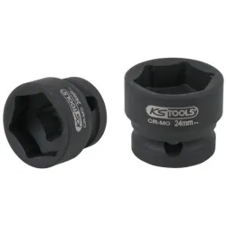 Douille à chocs 6 pans 1/2" . L. 28 mm - 24 mm KSTOOLS 515.0073 | 515.0073