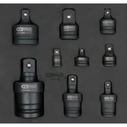 Coffret d'adaptateurs et cardans à chocs . 9 pcs KSTOOLS 515.0100 | 515.0100