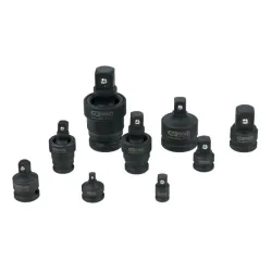 Coffret d'adaptateurs et cardans à chocs . 9 pcs KSTOOLS 515.0100 | 515.0100