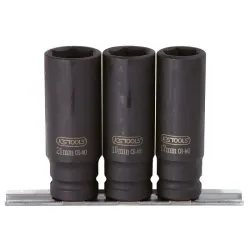 Jeu de douilles à chocs sur rail 1/2" . 3 pcs KSTOOLS 515.0103 | 515.0103