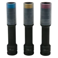Coffret de douilles à chocs SlimPOWER pour jantes Aluminium . extra-longues KSTOOLS 515.0622 | 515.0622