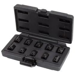 Jeu de douilles à chocs 12 pans courtes . 10 pièces KSTOOLS 515.0950 | 515.0950