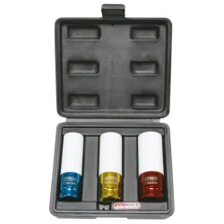 Jeu de 3 douilles à chocs pour jantes aluminium . 17 . 19 . 21 mm KSTOOLS 515.1005 | 515.1005