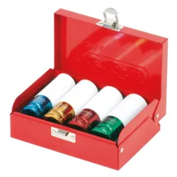 Jeu de 4 douilles à chocs pour jantes aluminium . 17 . 19 . 21 . 22 mm KSTOOLS 515.1006 | 515.1006