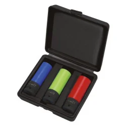 Coffret de douilles à chocs longues 6 pans pour jantes aluminium . 3 pièces KSTOOLS 515.1070 | 515.1070