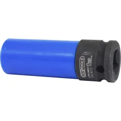 Douille à chocs longue 6 pans pour jantes aluminium - bleu foncé - 17 mm KSTOOLS 515.1073 | 515.1073