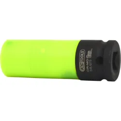 Douille à chocs longue 6 pans pour jantes aluminium - vert - 19 mm KSTOOLS 515.1075 | 515.1075