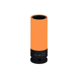 Douille à chocs longue 6 pans pour jantes aluminium - orange - 22 mm KSTOOLS 515.1077 | 515.1077