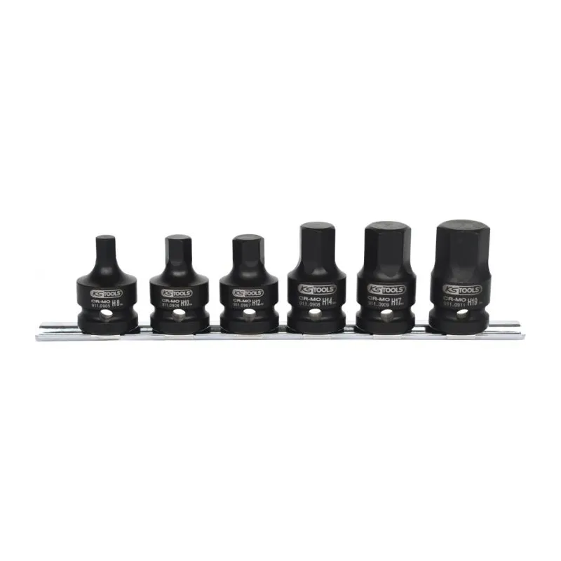 Jeu de douilles tournevis à chocs 6 pans 1/2’’ . 6 pièces KSTOOLS 515.1102 | 515.1102 Jeu de douilles tournevis à chocs 6 pans 1/2’’ . 6 pièces KSTOOLS 515.1102 | 515.1102