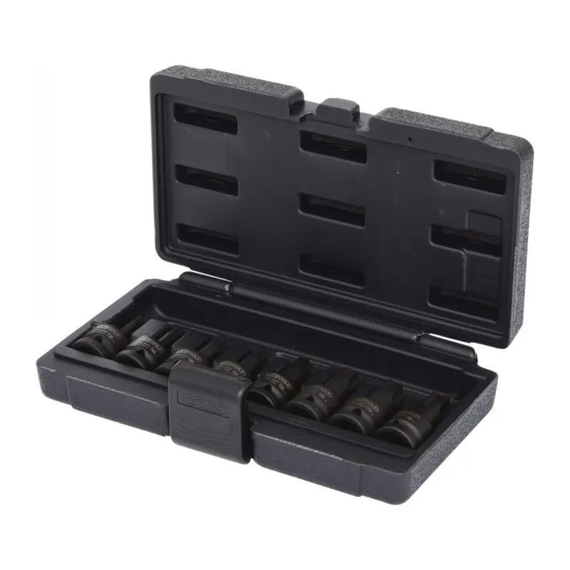 Jeu de douilles mâles à chocs courtes TORX® 1/2" . 8 pcs KSTOOLS 515.1107 | 515.1107 Jeu de douilles mâles à chocs courtes TORX® 1/2" . 8 pcs KSTOOLS 515.1107 | 515.1107