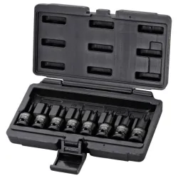 Jeu de douilles mâles à chocs courtes TORX® 1/2" . 8 pcs KSTOOLS 515.1107 | 515.1107