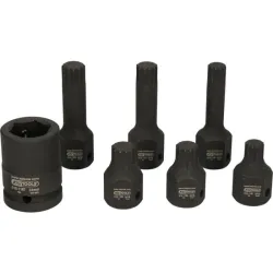 Coffret DUODRIVE . douilles à chocs XZN® . 7pcs KSTOOLS 515.1160 | 515.1160