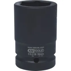 Douille à chocs 6 pans mi-longue 1" . 36 mm KSTOOLS 515.2136 | 515.2136