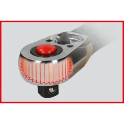 Clé dynamométrique ERGOTORQUEprécision® avec inverseur . 1/2" - 80-420 Nm KSTOOLS 516.1582 | 516.1582