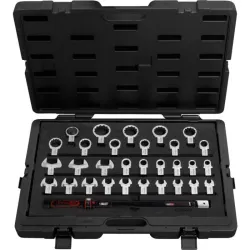 Jeu de clés dynamométriques à emmancher 14x18 mm . 1/2"- 31 pcs KSTOOLS 516.1730 | 516.1730