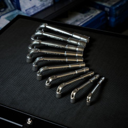 Jeu de 10 clés à pipe débouchées métriques - 6 pans - en boîte KSTOOLS 517.0440 | 517.0440
