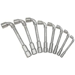 Jeu de 8 clés à pipe débouchées métriques - 6 pans - en boîte KSTOOLS 517.0452 | 517.0452