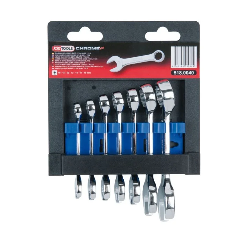 Jeu de 7 clés mixtes courtes métriques - sur support KSTOOLS 518.0040 | 518.0040 Jeu de 7 clés mixtes courtes métriques - sur support KSTOOLS 518.0040 | 518.0040