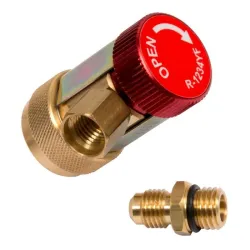 Raccord haute pression 12 mm avec adaptateur 1/4" - Gaz R1234 KSTOOLS 550.1202 | 550.1202