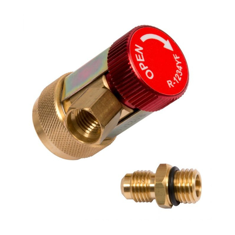 Raccord haute pression 12 mm avec adaptateur 1/4" - Gaz R1234 KSTOOLS 550.1202