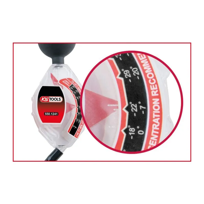Testeur du taux d'antigel du liquide de refroidissement KSTOOLS 550.1241 | 550.1241 Testeur du taux d'antigel du liquide de refroidissement KSTOOLS 550.1241 | 550.1241