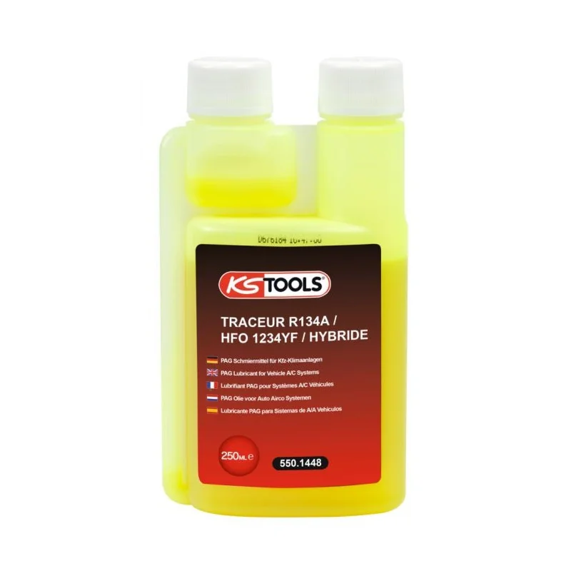 Traceur universel R134A / HFO 1234YF . 250 ml KSTOOLS 550.1448 | 550.1448 Traceur universel R134A / HFO 1234YF . 250 ml KSTOOLS 550.1448 | 550.1448