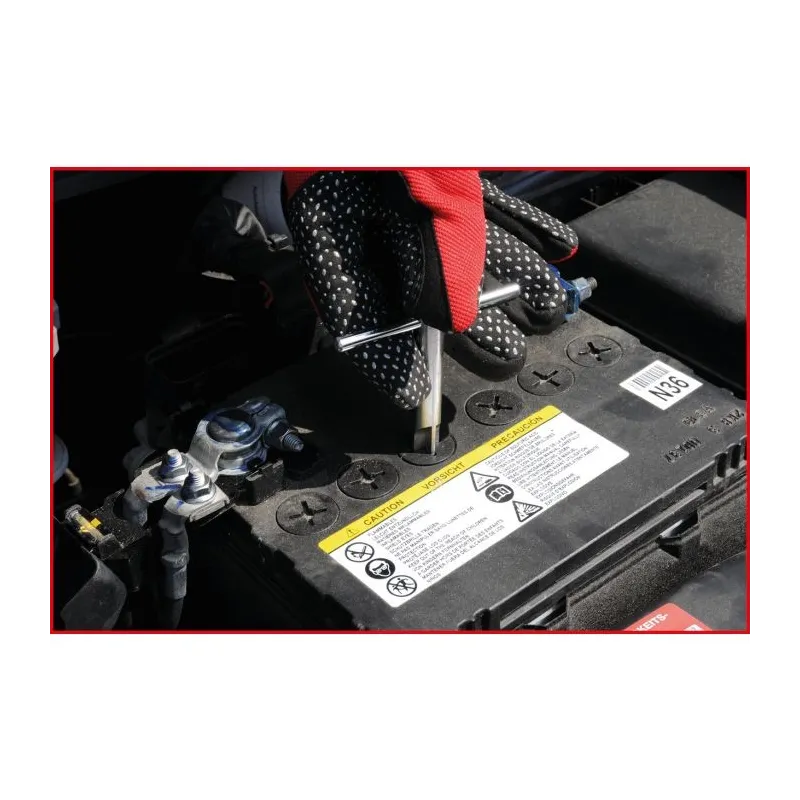 Clé à poignée en T pour bouchons de batterie . 1 .3 mm KSTOOLS 550.1686 | 550.1686 Clé à poignée en T pour bouchons de batterie . 1 .3 mm KSTOOLS 550.1686 | 550.1686