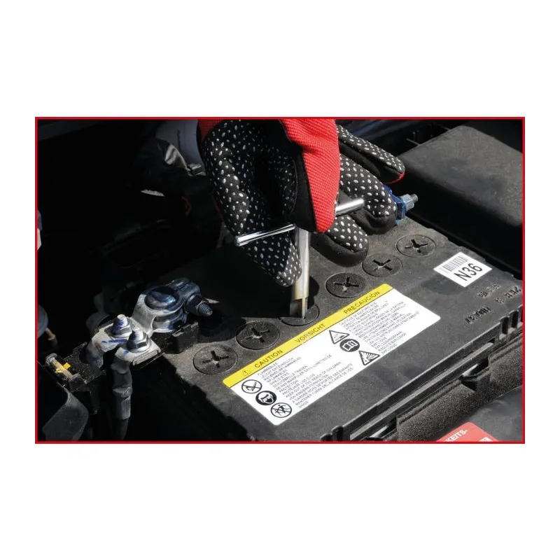 Clé à poignée en T pour bouchons de batterie . 1 .8 mm KSTOOLS 550.1687 | 550.1687 Clé à poignée en T pour bouchons de batterie . 1 .8 mm KSTOOLS 550.1687 | 550.1687