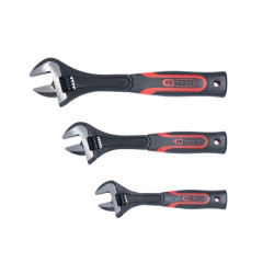 Jeu de 3 clés à molette à manche bi-matière . 8" - 10" - 12" KSTOOLS 577.0199 | 577.0199