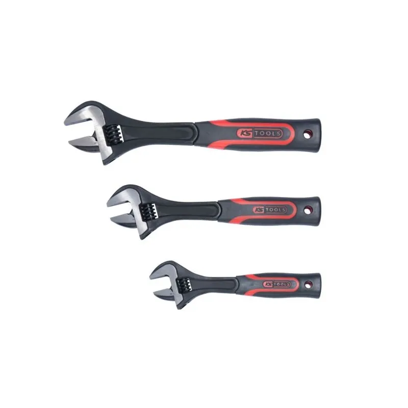 Jeu de 3 clés à molette à manche bi-matière . 8" - 10" - 12" KSTOOLS 577.0199 | 577.0199 Jeu de 3 clés à molette à manche bi-matière . 8" - 10" - 12" KSTOOLS 577.0199 | 577.0199