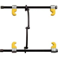 Compresseur ressort - barre de sécurité et crochets revêtement plastifié 300 mm KSTOOLS 670.0051 | 670.0051