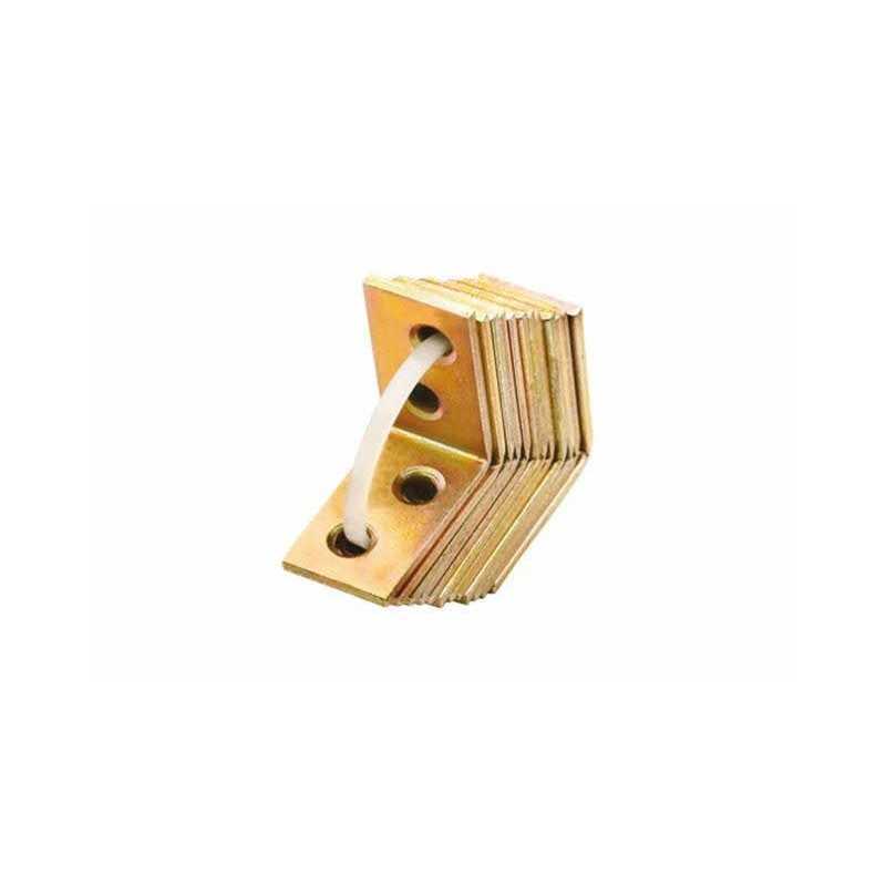 INDEX Équerres pour connecteurs bois Bichromatée, pour chaises en maxipack (10 U.) (25 x 25 x 14 10 pièces.) SCMX020214
