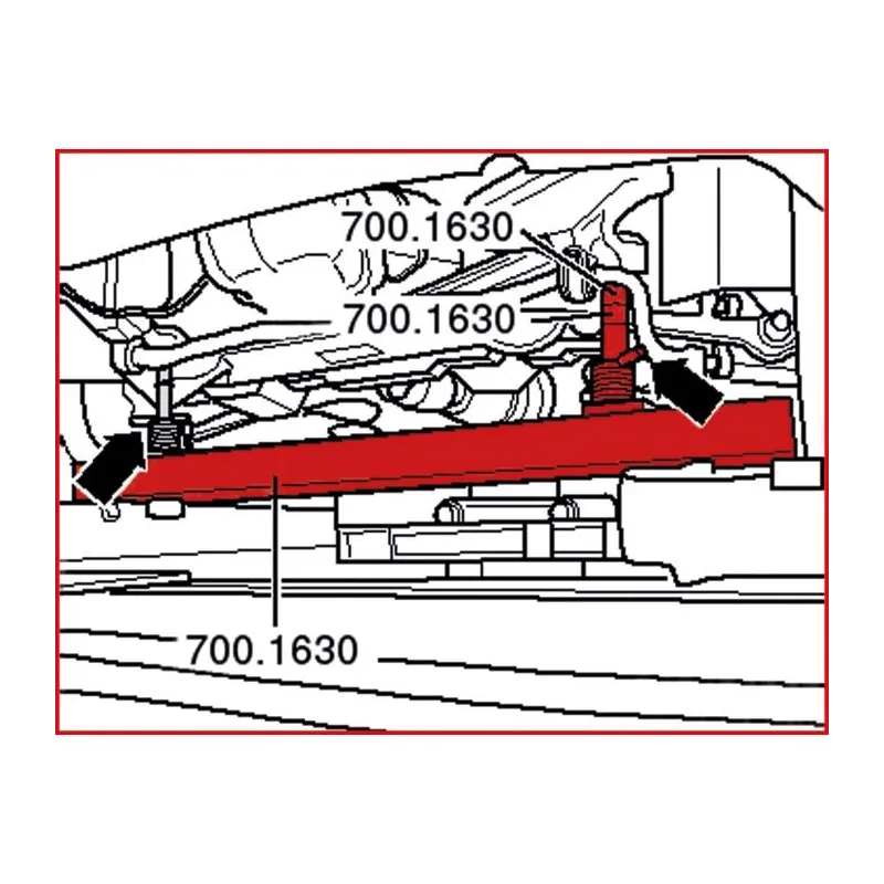 Set de guide de mesures d'axes pour VAG . 13 pièces KSTOOLS 700.1630 | 700.1630 Set de guide de mesures d'axes pour VAG . 13 pièces KSTOOLS 700.1630 | 700.1630