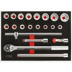 Module de douilles et accessoires 3/4" . 21 pièces KSTOOLS 711.1034 | 711.1034