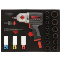 Module de douilles et clé à chocs pneumatique 1/2" . 20 pièces KSTOOLS 712.1020 | 712.1020