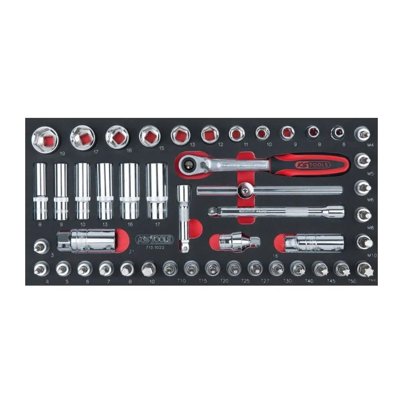 Module de douilles et accessoires ULTIMATE® 3/8" . 47 pièces KSTOOLS 713.1022 | 713.1022 Module de douilles et accessoires ULTIMATE® 3/8" . 47 pièces KSTOOLS 713.1022 | 713.1022