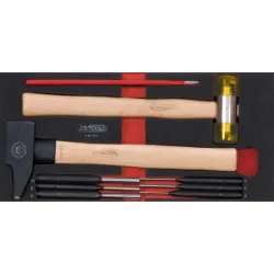 Module d'outils de frappe manche bois . 9 pièces KSTOOLS 713.1101 | 713.1101