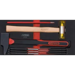 Module d'outils de frappe manche fibre . 9 pièces KSTOOLS 713.1102 | 713.1102