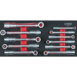 Module de clés à pipe débouchées - 6 pans . 11 pièces KSTOOLS 713.2011 | 713.2011