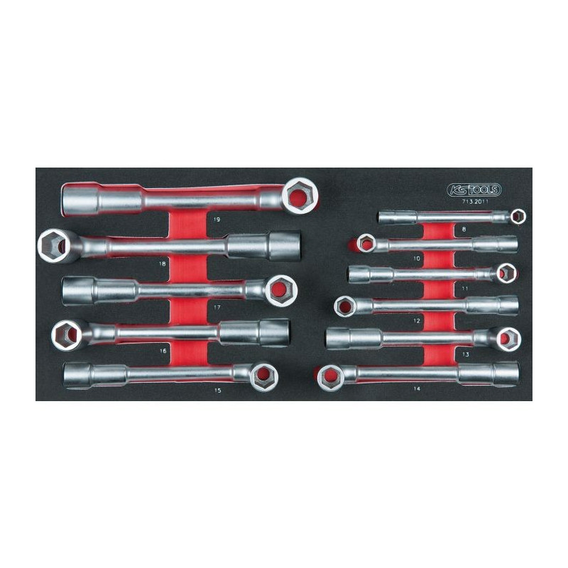 Module de clés à pipe débouchées - 6 pans . 11 pièces KSTOOLS 713.2011 | 713.2011 Module de clés à pipe débouchées - 6 pans . 11 pièces KSTOOLS 713.2011 | 713.2011