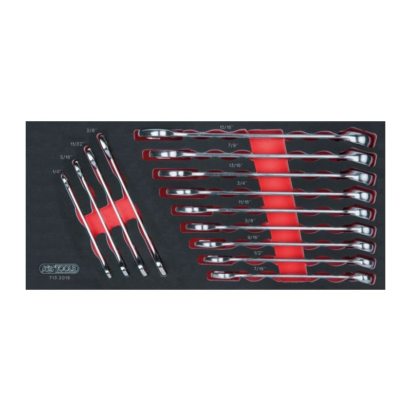 Module de clés mixtes ULTIMATE® en pouces . 13 pièces KSTOOLS 713.2016 | 713.2016 Module de clés mixtes ULTIMATE® en pouces . 13 pièces KSTOOLS 713.2016 | 713.2016