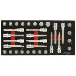 Module de douilles tournevis ULTIMATE® 1/2" . 32 pièces KSTOOLS 713.5009 | 713.5009