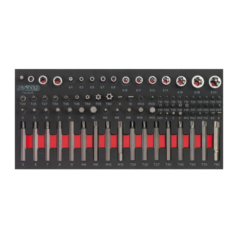 Module d'embouts de vissage et douilles TORX® . 88 pièces KSTOOLS 713.5010 | 713.5010 Module d'embouts de vissage et douilles TORX® . 88 pièces KSTOOLS 713.5010 | 713.5010
