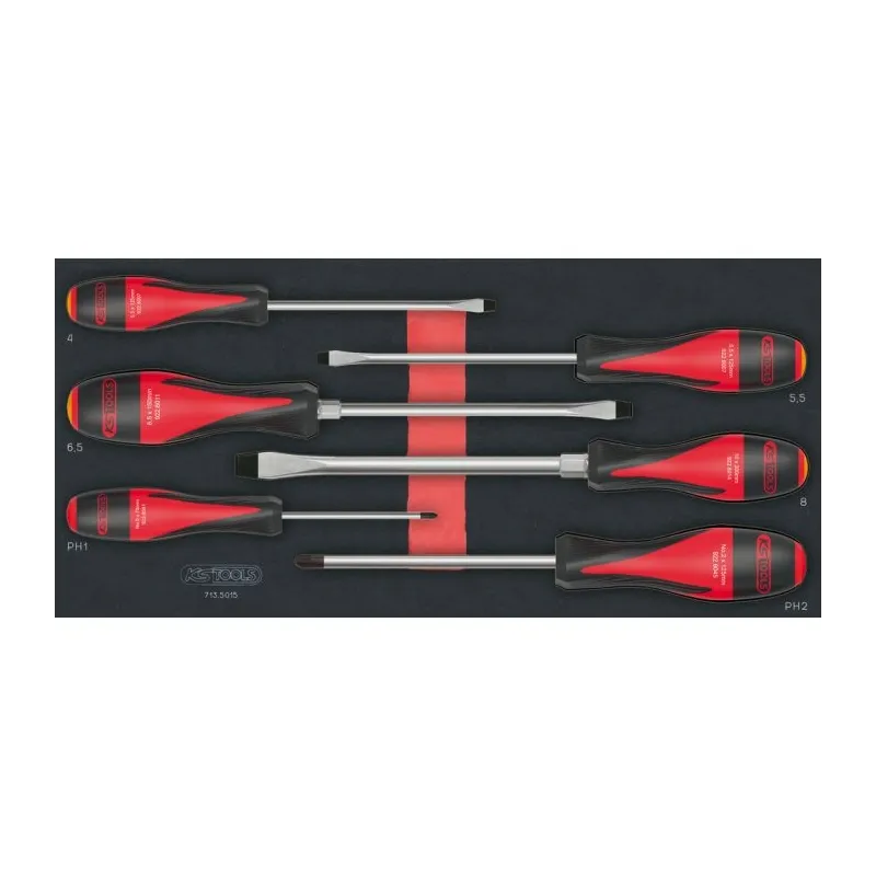 Module de tournevis ULTIMATE®  Fente - PHILLIPS® . 6 pièces KSTOOLS 713.5015 | 713.5015