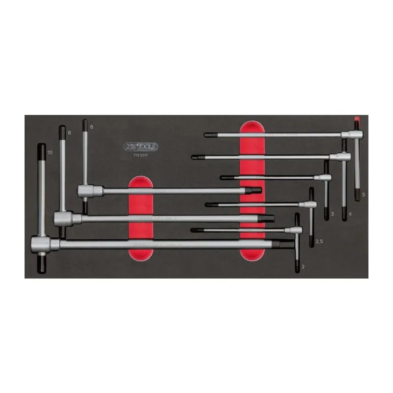 Module de clés mâles 6 pans à poignée en T . 8 pièces KSTOOLS 713.5017 | 713.5017 Module de clés mâles 6 pans à poignée en T . 8 pièces KSTOOLS 713.5017 | 713.5017